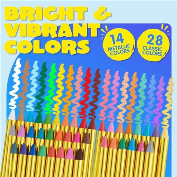 42-Piece Face & Body Paint Crayon Set: Non-Toxic Metallic Colors for Parties - Picture 2 of 7